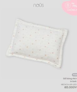 Gối bông chữ nhật in hình gấu