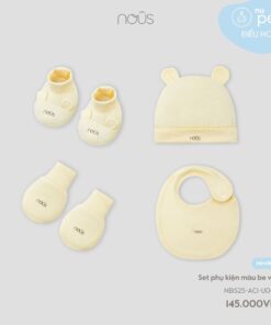 Set phụ kiện màu be vàng