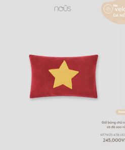 Gối bông chữ nhật cờ đỏ sao vàng