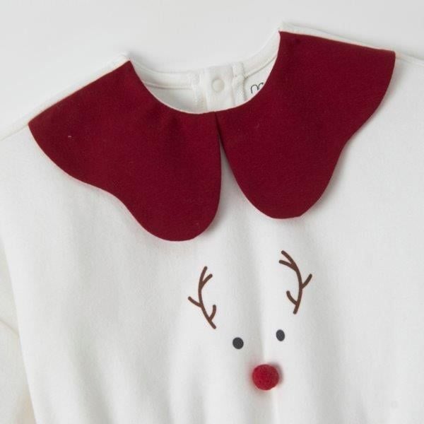 Bộ Váy Áo Màu Trắng Phối Chân Váy Xếp Ly Đỏ - Ảnh 3