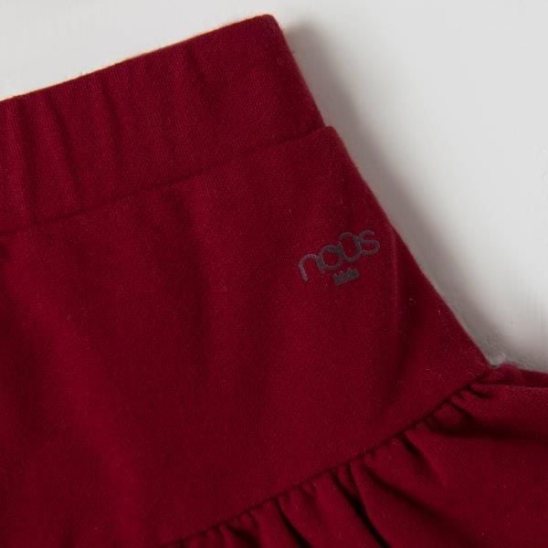 Bộ Váy Áo Màu Trắng Phối Chân Váy Xếp Ly Đỏ - Ảnh 4