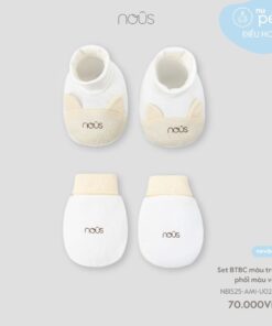 Set BTBC màu trắng phối màu vàng NB