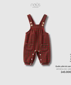 Quần Yếm Kẻ Caro Đỏ